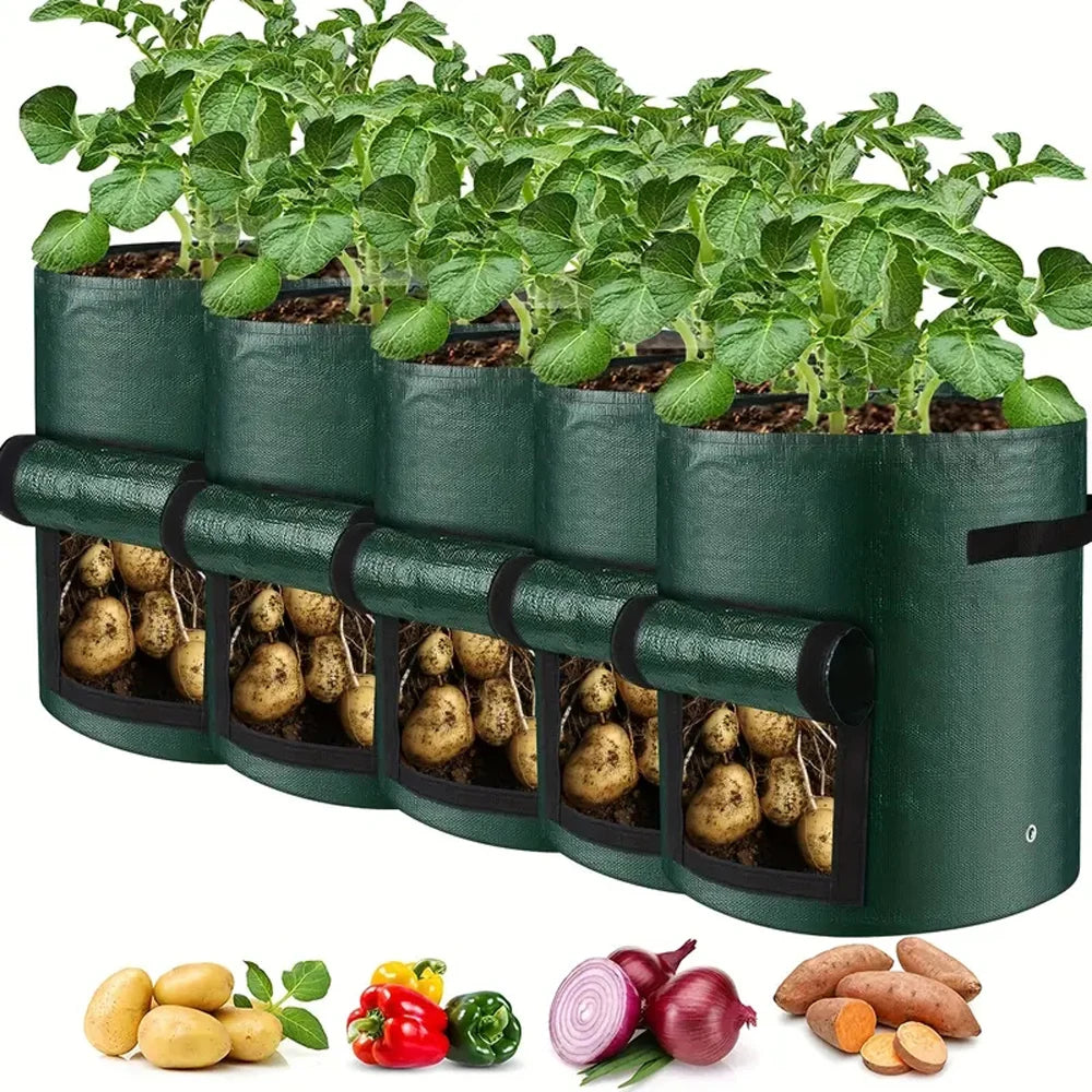 🌱 GrowBag™ Odlingssäckar – 5-pack