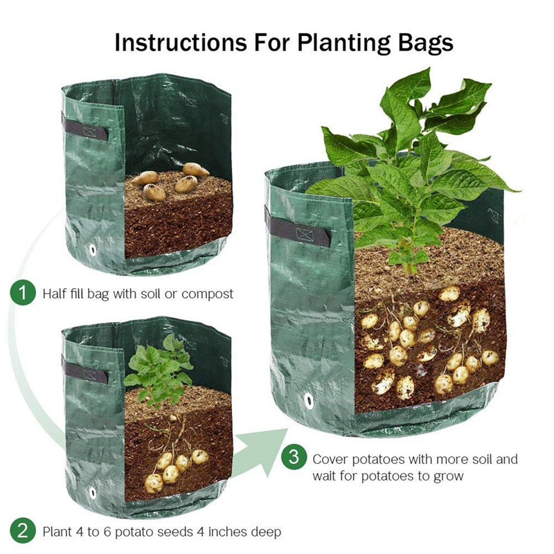 🌱 GrowBag™ Odlingssäckar – 5-pack