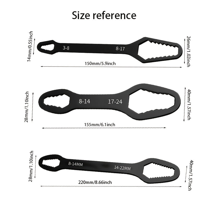 MultiGrip - Universalnyckel 3-Pack