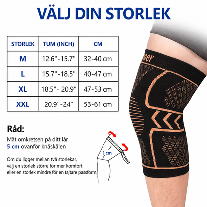 CopperFlex™ Kompressions knästöd 2-pack