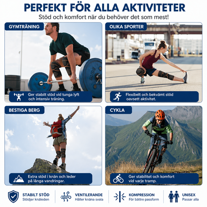CopperFlex™ Kompressions knästöd 2-pack