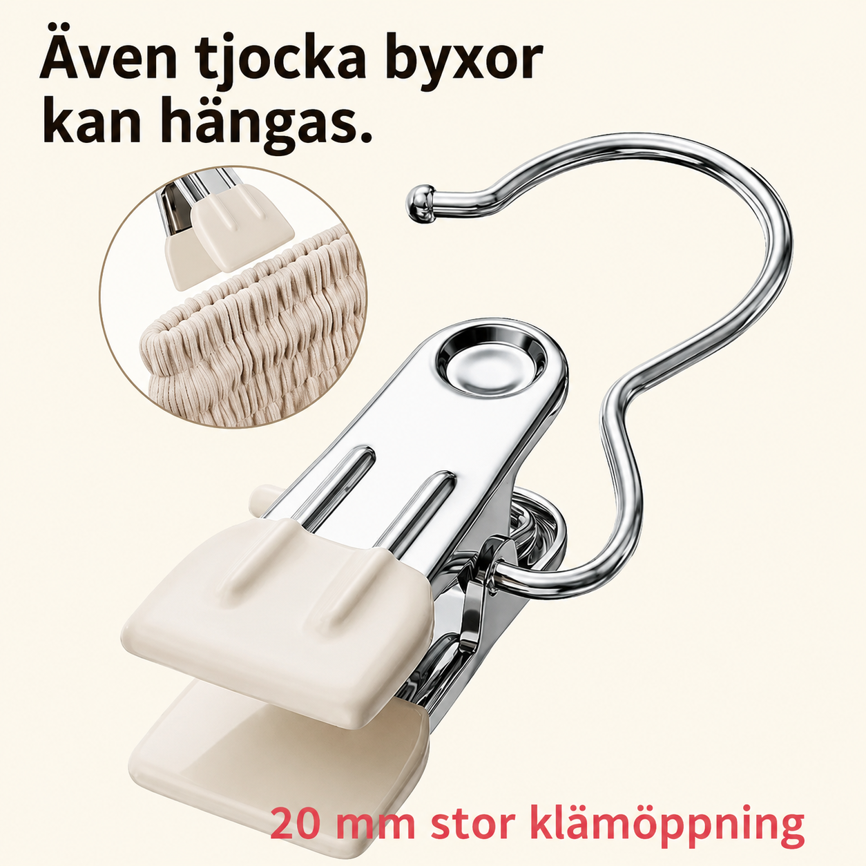SmartClip™ Klädklämmor 20-Pack
