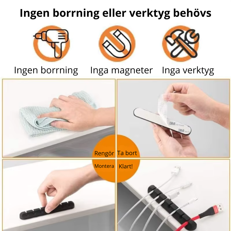 Kabelhållare 5-Pack
